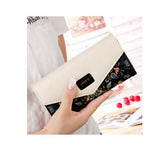 Uniwim Christmas Gifts Women Floral Patterned Long Wallet