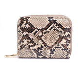 Uniwim Christmas Gifts Women Snakeskin Leather Wallet