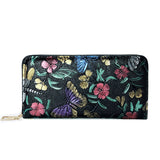 Uniwim Christmas Gifts Embossed Zipper Clutch Wallet