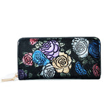 Uniwim Christmas Gifts Embossed Zipper Clutch Wallet