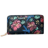 Uniwim Christmas Gifts Embossed Zipper Clutch Wallet