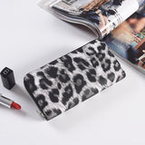 Uniwim Christmas Gifts Women Leopard Print Leather Wallet