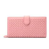 Uniwim Christmas Gifts Women Sheepskin Woven Wallet