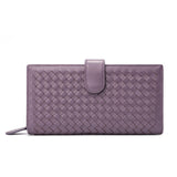 Uniwim Christmas Gifts Women Sheepskin Woven Wallet