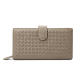 Uniwim Christmas Gifts Women Sheepskin Woven Wallet