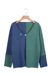 Uniwim  Casual Color Lump Buttons V Neck Cardigans(4 Colors)