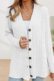 Uniwim  Casual Buttons Solid Color V Neck Cardigans(5 Colors)