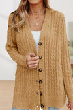 Uniwim  Casual Buttons Solid Color V Neck Cardigans(5 Colors)