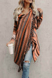 Uniwim  Casual Print Tassel Patchwork Cardigans(5 Colors)