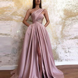 Uniwim prom dresses Autumn and Winter New Sexy Split Shoulder Dress Long Dress Evening Dress