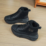 Uniwim Christmas Gifts New Warm Non-slip High Top Snow Boots