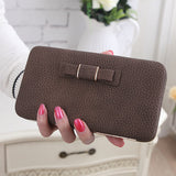 Uniwim Christmas Gifts Women Bowknot Clutch Long Wallet