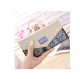 Uniwim Christmas Gifts Women Floral Patterned Long Wallet