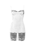 Uniwim Lace Splice Cami Mini Dress