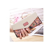 Uniwim Christmas Gifts Women Floral Patterned Long Wallet