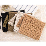 Uniwim Christmas Gifts Women Mini Woven Straw Bag