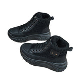 Uniwim Christmas Gifts New Warm Non-slip High Top Snow Boots