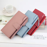 Uniwim Christmas Gifts Women Long Two-Fold Stacked Wallet