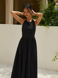 Uniwim Solid Halter Long Dress