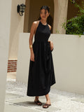 Uniwim Solid Halter Long Dress