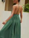 Uniwim Solid Halter Long Dress