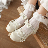 Uniwim Bow Bear Lolita Shoes SE21860