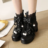 Uniwim Bow Lace Flower Boots SE22013