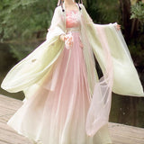 Uniwim Outfit Ideas Butterfly Flower Hanfu Dress Set