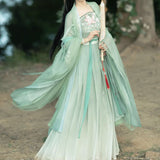 Uniwim Outfit Ideas Butterfly Flower Hanfu Dress Set