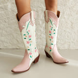 Uniwim Gift Canyon Town Floral Cowboy Boots