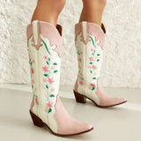 Uniwim Gift Canyon Town Floral Cowboy Boots