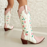 Uniwim Gift Canyon Town Floral Cowboy Boots