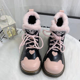 Uniwim Cute Cat Paw Lolita Boots SE22478