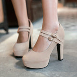 Uniwim Frosted Buckle High Heels SE21830