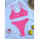 Uniwim Micro Bikini 2024 Sexy Women Swimsuit Female Rib Bikini Set Push Up Women Swimwear Brazilian Swimming Suit Bathing Suit