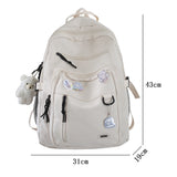 Uniwim Big Student Backpack NEW Badge Rucksack Girls School Bag High Capacity Women Backpack Female Cute Leisure Travel Mochila