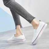 Uniwim Leather Shoes Women Sneakers Casual Women Leather Shoes Fashion Loafers Women Flats Brand Female White Shoes A1532