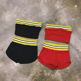 3 Colors Striped Lines Tube Set 2019 Fashion Women Sexy Strapless Crop Tops With Shorts Set Casual Two Piece Set Outfits