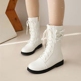 Uniwim Kawaii Fashion Bow Short Boots SE22540