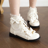 Uniwim Lace Bow Ankle Boots SE22481