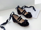 Uniwim Lolita Bow Lace-up Shoes SE21698