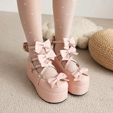 Uniwim Lolita Bow Platform Shoes SE22240