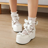 Uniwim Lolita Bow Platform Shoes SE22240