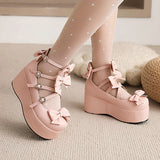 Uniwim Lolita Bow Platform Shoes SE22240