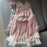 dti outfits Sunset Rose Summer Gentle Ballet Style Sling Dress Lolita Sweet Birthday Dress Princess Dress Summer