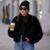 1980s fashion trends Fur Coat Short Tocas Fur Women's Casual Street Style Fox Fur Women's Clothing