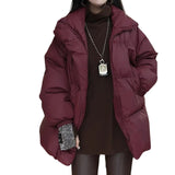 cold weather outfits Women's Cotton-Padded Jacket 2024 Autumn and Winter Cotton-Padded Jacket Mid-Length Small Thickened