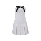 white dress INS Autumn New Women's Clothing Sexy Pure Hot Girl off-Shoulder Tube Top Temperament Dress Women