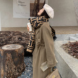 winter fits 2024 Autumn and Winter Hepburn Style Woolen Coat Mid-Length Winter Mori Small over-the-Knee Temperament Coat