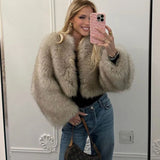 1980s fashion trends Fur Coat Short Tocas Fur Women's Casual Street Style Fox Fur Women's Clothing